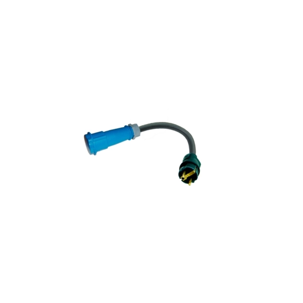 Adaptador De Cetac 16 Monofasica A Schuko – Para punto de recarga EV Portable de 16A con Cetac 16A monofasica con cable 0.5 metros