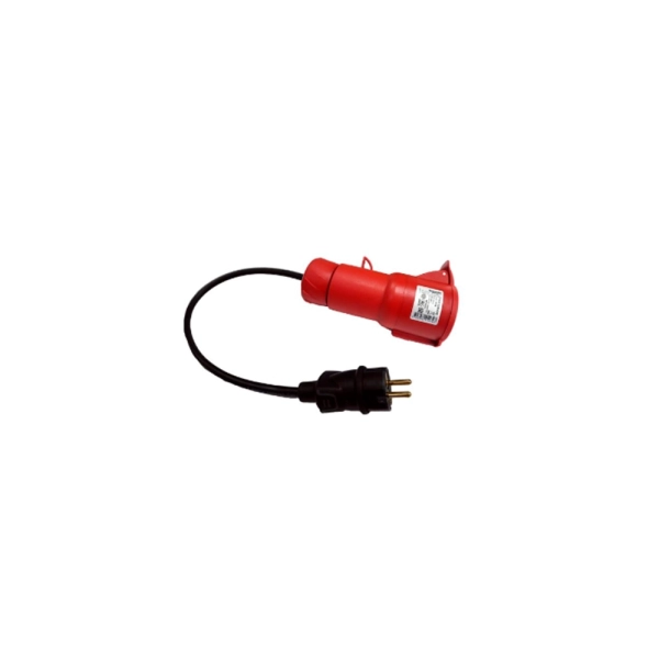Adaptador De Schuko Monofasica A Cetac 32 Trifasica – Para punto de recarga EV Portable de 16A schuko con cable 2 metros