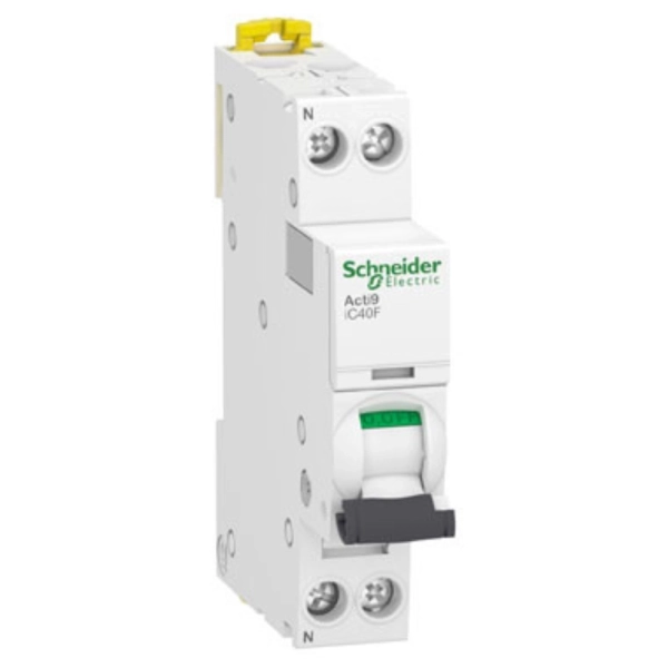 SCHNEIDER Acti 9 Interruptor Automatico Magnetotérmico iDPN 6kA, curva C, 1P+N 16A-A9P53616