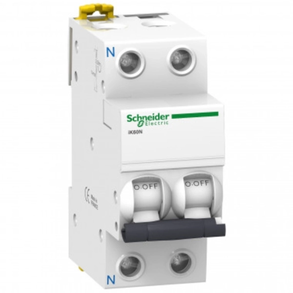 SCHNEIDER Acti 9 Interruptor Automatico Magnetotérmico iK60N 6kA, curva C, 1P+N 10A-A9K17610